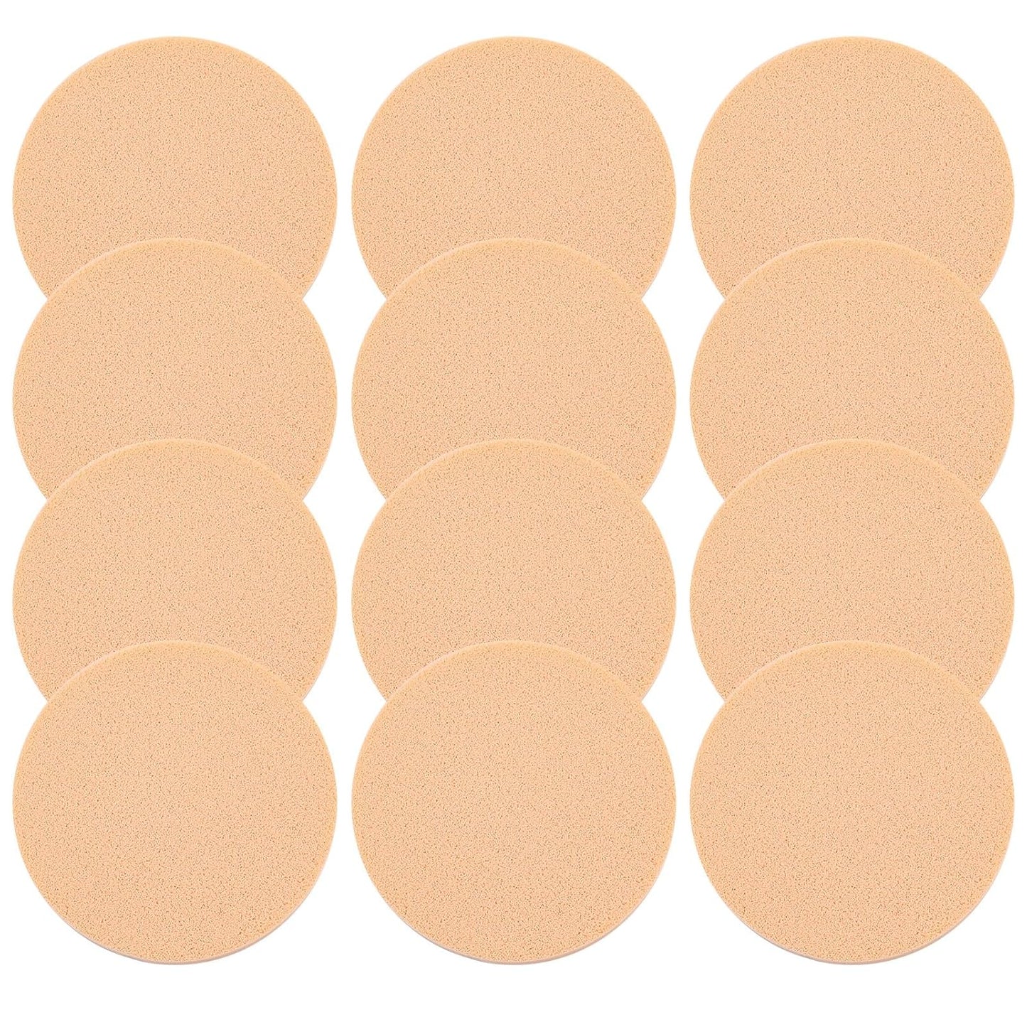 Nude Round Makeup Sponges - Flawless Blend Any Formula!