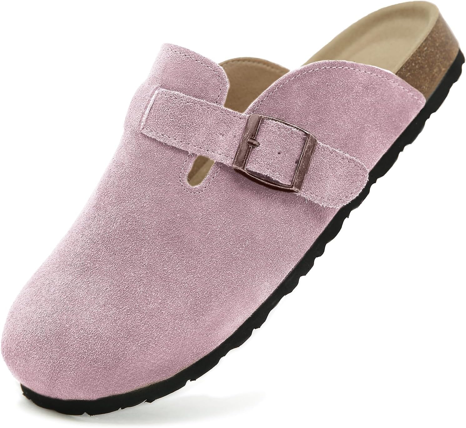 Dumalum Suede Clogs for Women and Men - Adjustable Comfort Mules