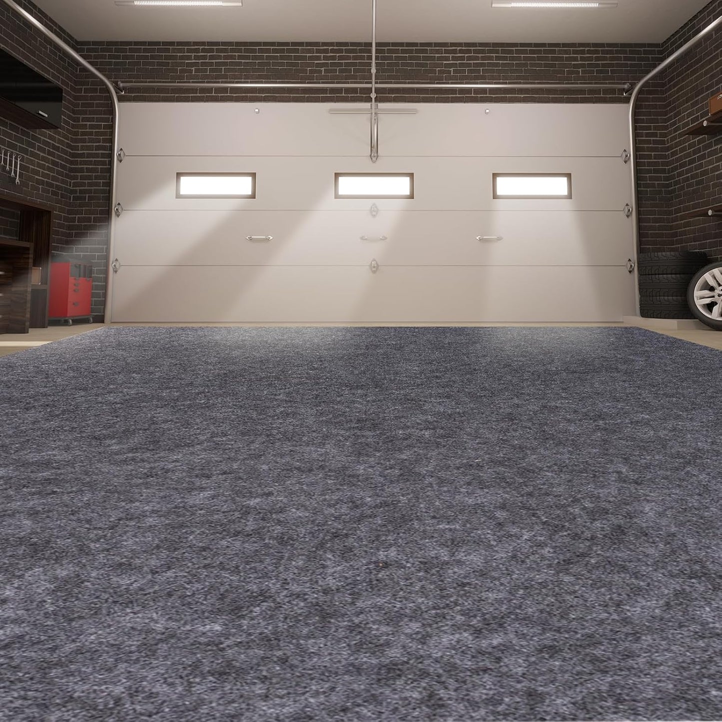 Oversize Garage Mats for Under Car, 8.8 x 22 Ft Non-Slip