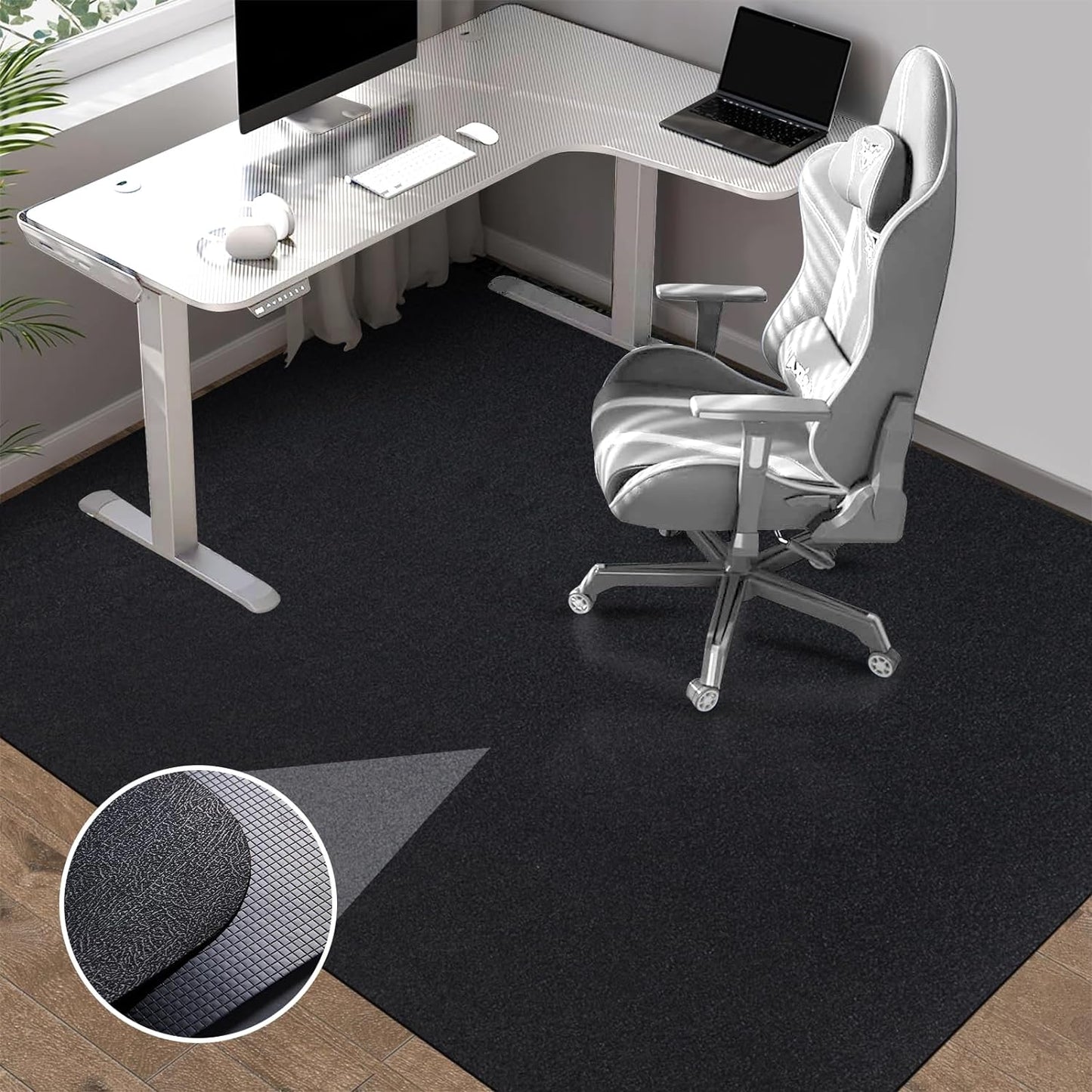 Extra Large Anti-Slip Office Chair Mat - Heavy Duty Protection
