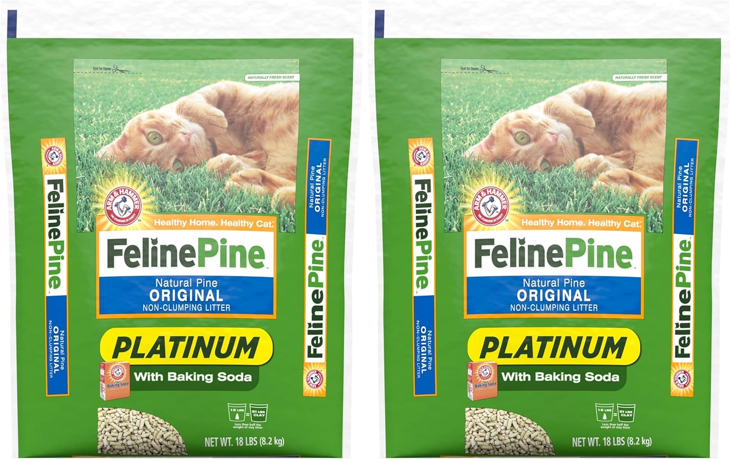 Feline Pine Platinum Non-Clumping Cat Litter by Arm & Hammer