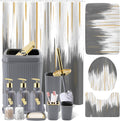 32PCS Bathroom Sets with Shower Curtain and Non Slip Rugs