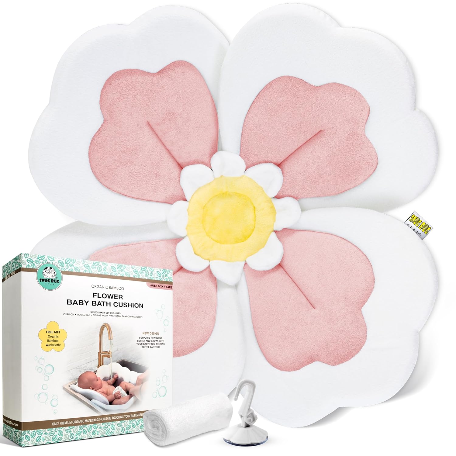 Baby Bath Cushion Set for Newborns - Soft & Supportive Design