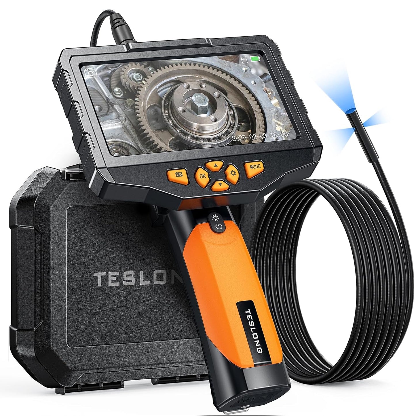 Triple Lens Borescope Inspection Camera for Home and Auto Use