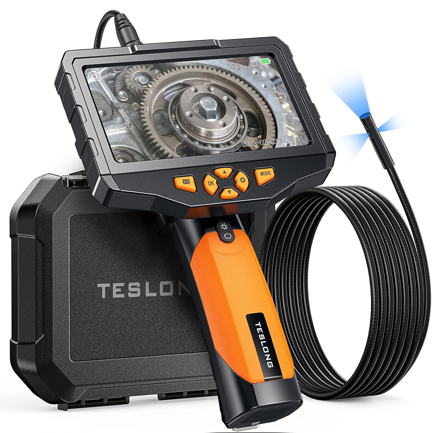 Triple Lens Borescope Inspection Camera for Home and Auto Use