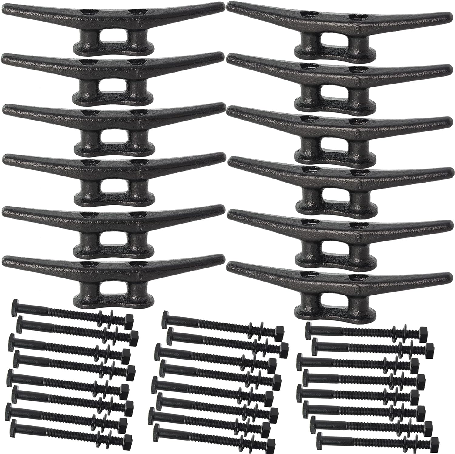 Dock Cleats 6 Inch with Hardware for Secure Boat Tying