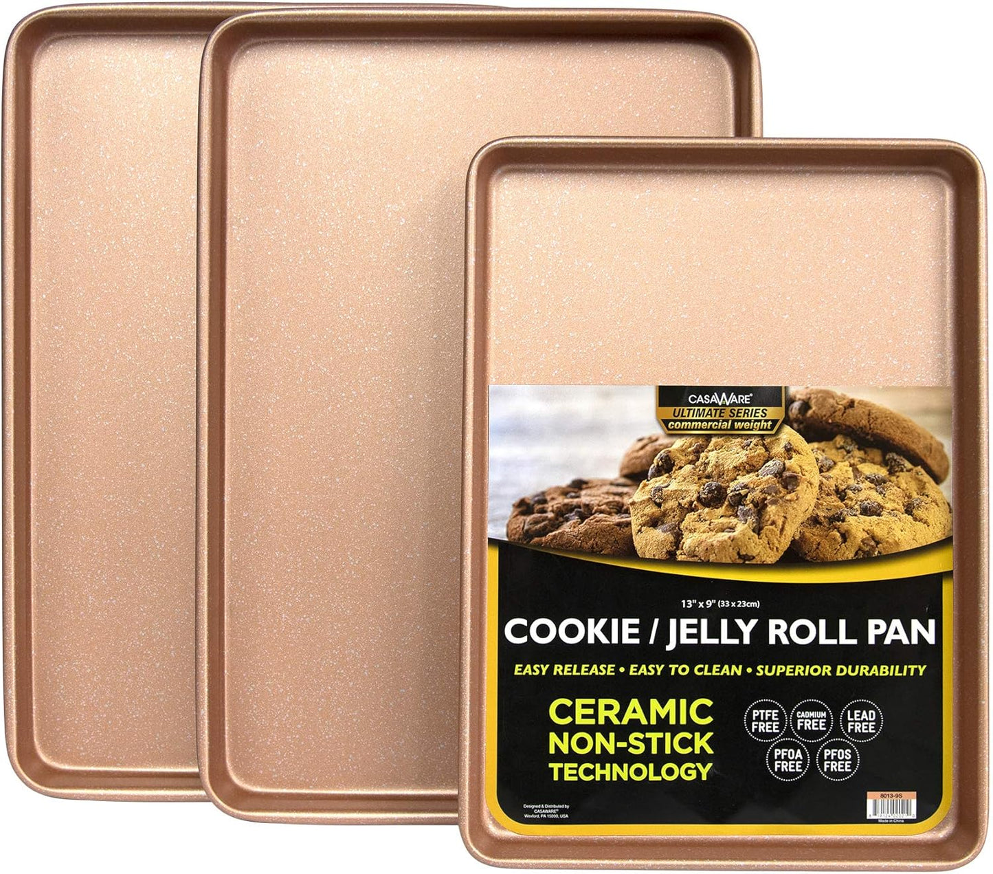 casaWare 3pc Ultimate Commercial Weight Cookie Sheet Set Review