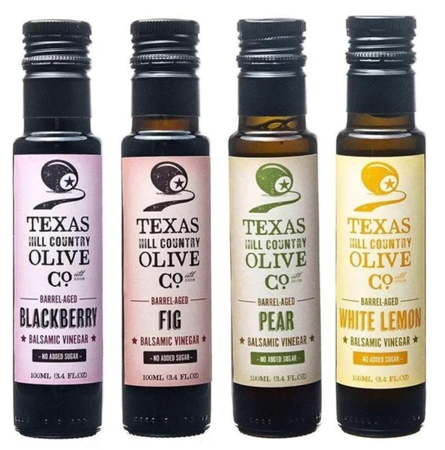 Balsamic Vinegar Combo Gift Set 4 Pack: Blackberry, Fig, Pear