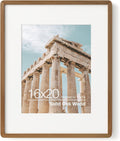 16 x 20 Picture Frame Solid Oak Wood 16x20 Poster Frame - Sleek