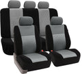 Universal Car Seat Covers Full Set - Breathable 3D Fabric Upgrade