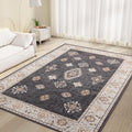 ILANGO Area Rugs 3ftx5ft Non Slip Vintage Washable Indoor Carpet