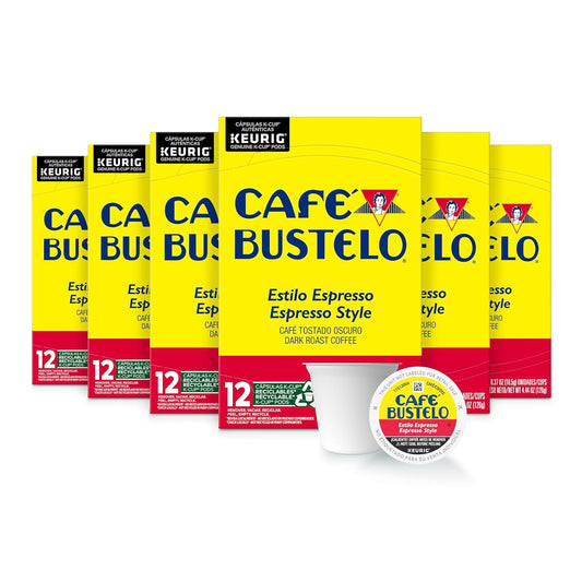Caf Bustelo Dark Roast K-Cup Pods, 72 Count