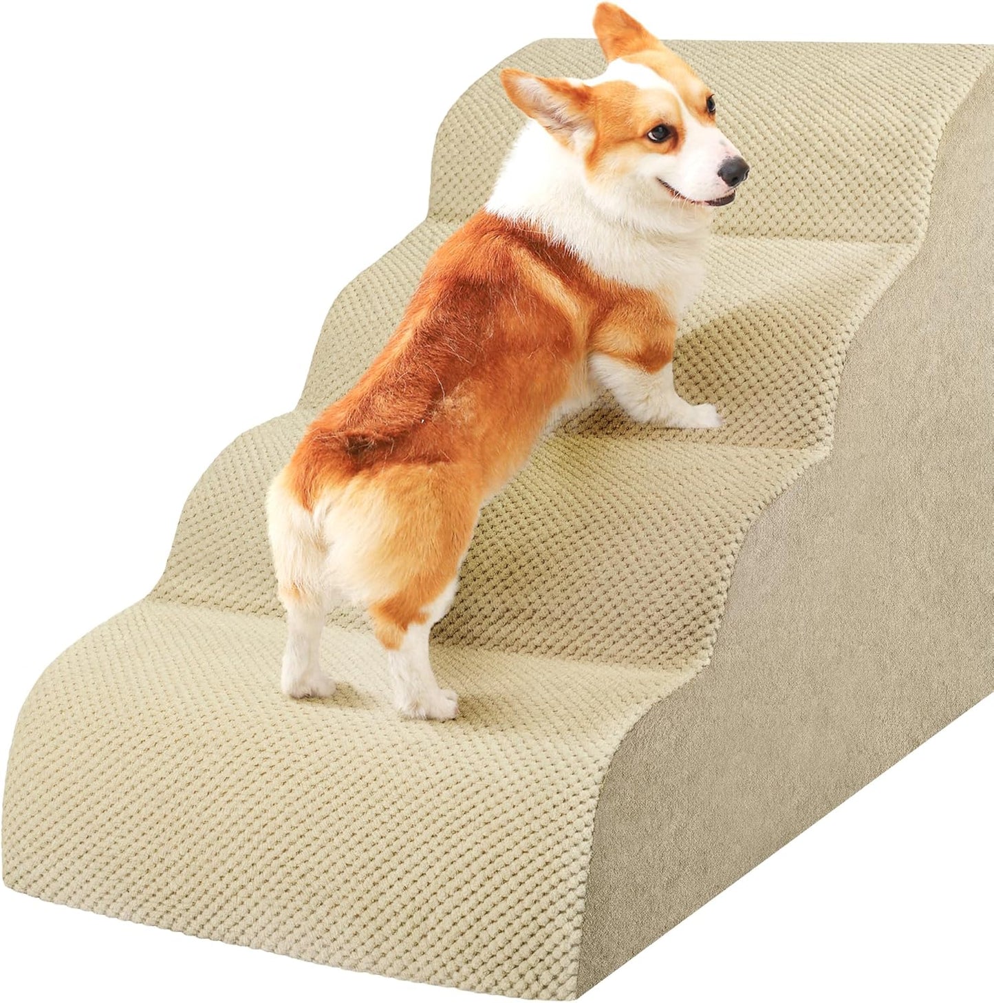 Dog Stairs for Small Dogs - High Density Foam Pet Steps