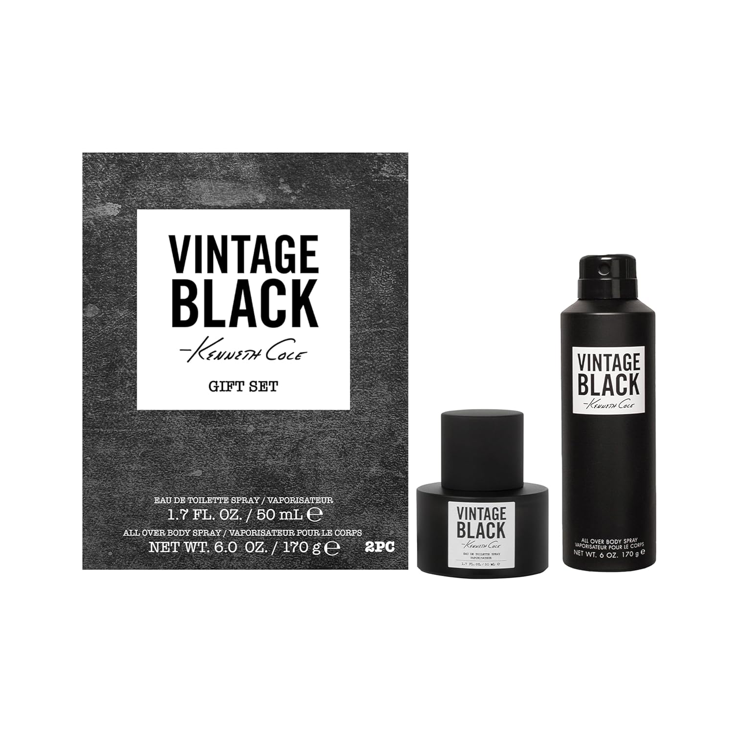 Kenneth Cole KC VINT BLACK M EDT SET 1.7 2P for Every Occasion