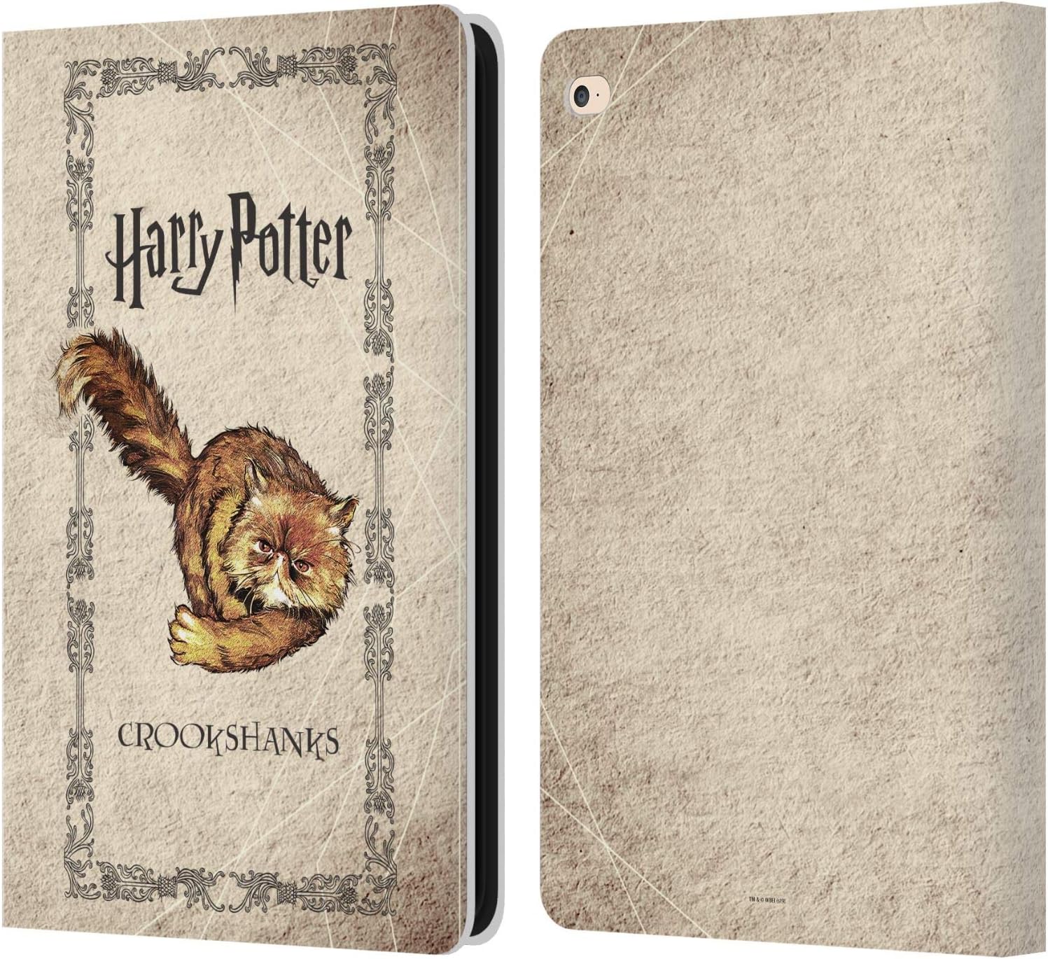 Harry Potter Crookshanks Cat Leather Wallet Case for iPad Air 2