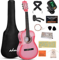 ADM Beginner Acoustic Classical Guitar 36 in Nylon Strings Bundle