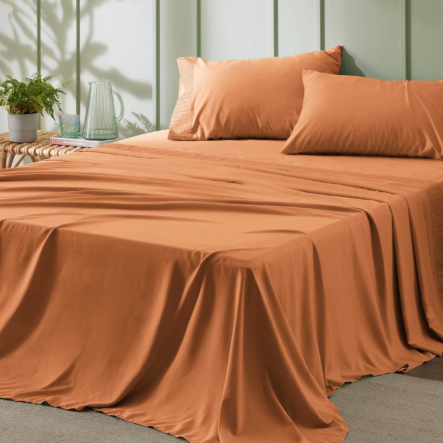 Bedsure California King Sheet Sets - Soft & Cooling Bedding