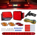 Complete LED Trailer Light Kit - Submersible Square Tail & Marker