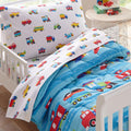 Wildkin Toddler Bed in a Bag 4-Piece Microfiber Bedding Set - Trains