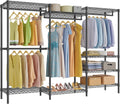 Large Portable Closet Rack V5 Plus - Heavy Duty 7 ft Garment Organizer