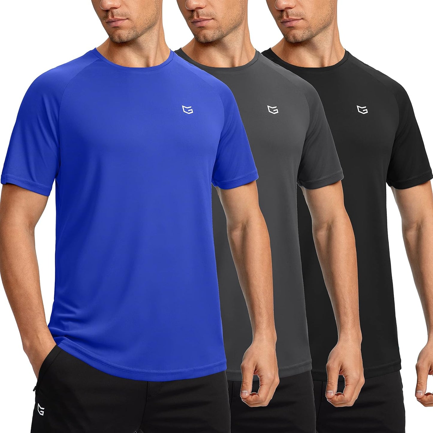 G Gradual Men's Workout Quick Dry T-Shirts for Active Lifestyles