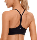 CRZ YOGA Butterluxe Womens Y Back Sports Bra - Soft Low Support