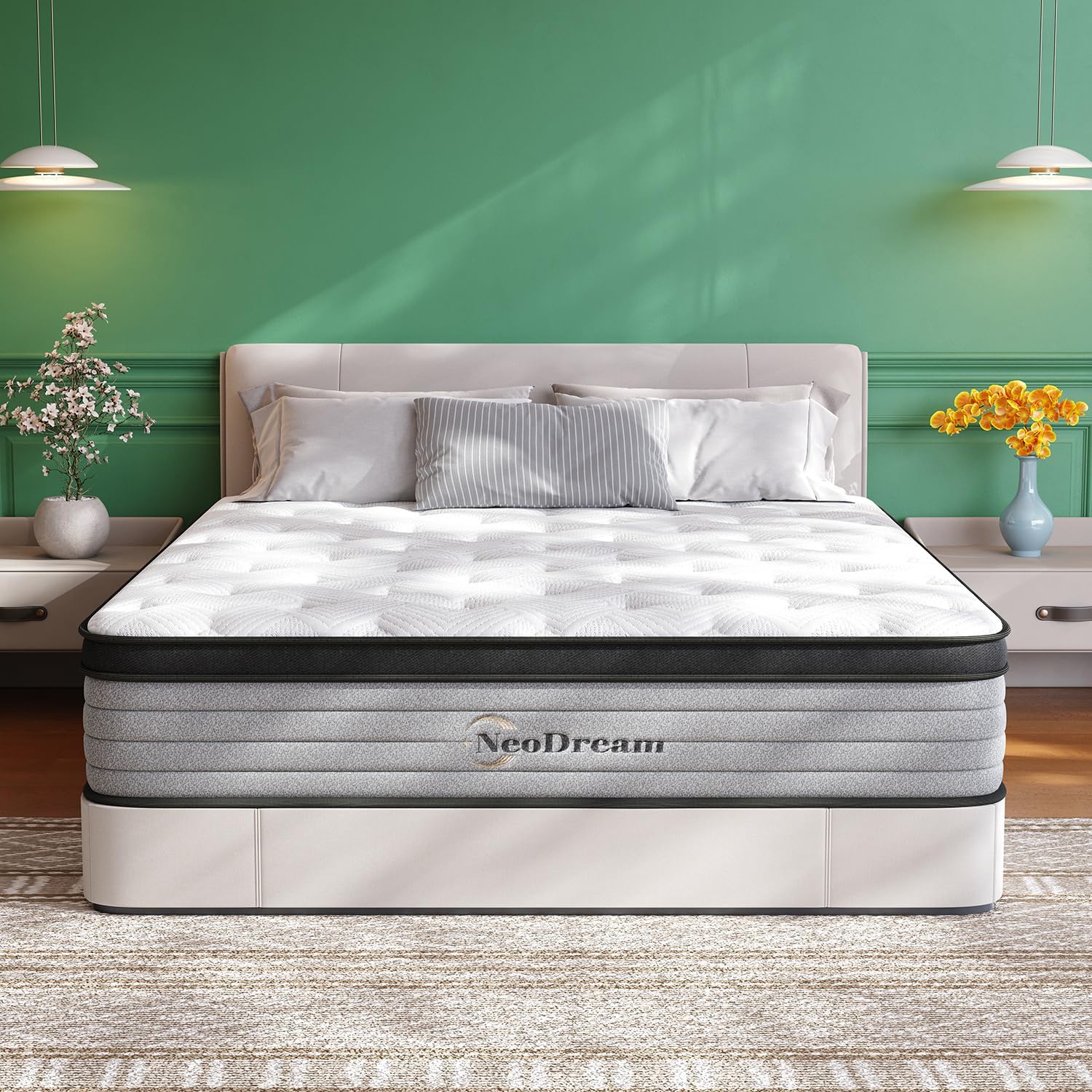 Full Size Mattress with Memory Foam & Pocket Springs for Comfort