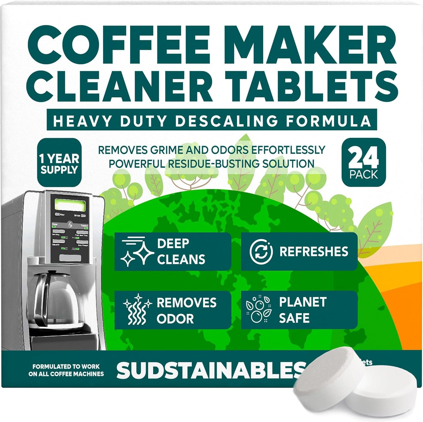 Deep Clean Coffee Machines w/ Sudstainables