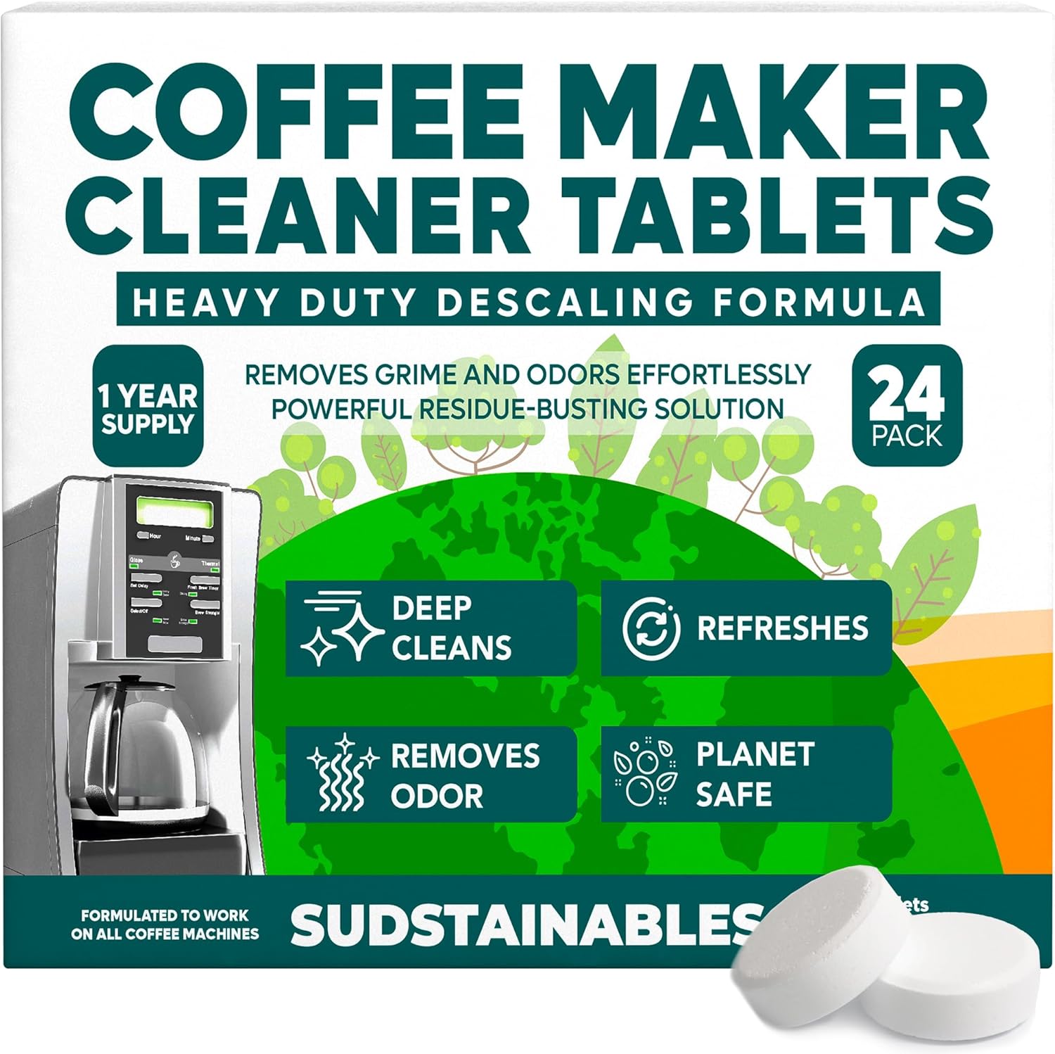 Deep Clean Coffee Machines w/ Sudstainables