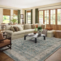 Machine Washable Living Room Rug 8x10 - Stain Resistant Low Pile