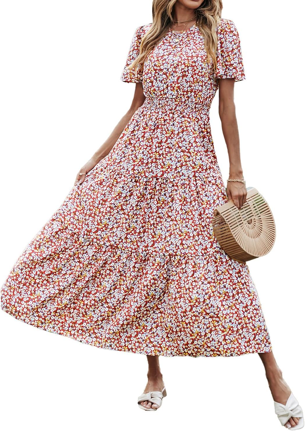 PRETTYGARDEN Women's Floral Maxi Dress for Summer Style