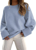 LILLUSORY Women's Oversized Sweaters Fuzzy Chunky Pullover - Warm