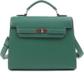 EVVE Women's Top Handle Satchel with Detachable Strap - Small Pebbled