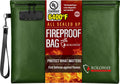 ROLOWAY Fireproof Document Bag 14.5 x 11.5 in - Fireproof Money Pouch