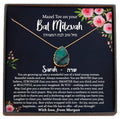Personalized Bat Mitzvah Gifts for Girls Gemstone Necklace