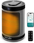 SereneLife Smart Space Heater 1500W PTC Ceramic - Fast Warmth