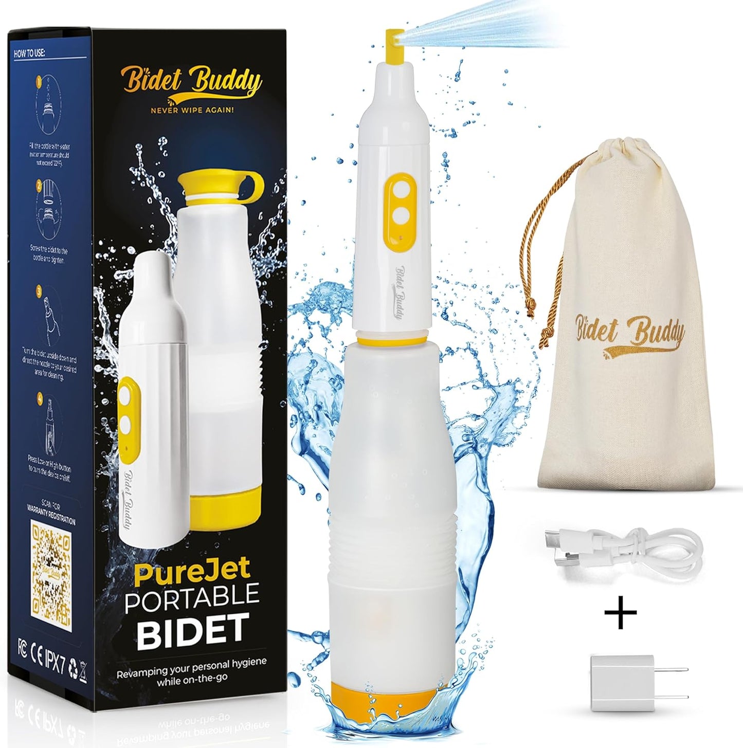 Bidet Buddy PureJet Portable Bidet for Travel & Camping