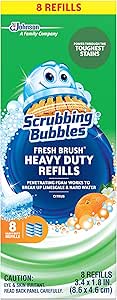 Scrubbing Bubbles Fresh Brush Heavy Duty Refills for Tough Stains