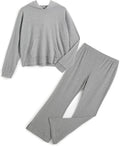Girls' 2-Piece Hoodie and Bell Bottom Set - Cozy Fall Sweatsuit