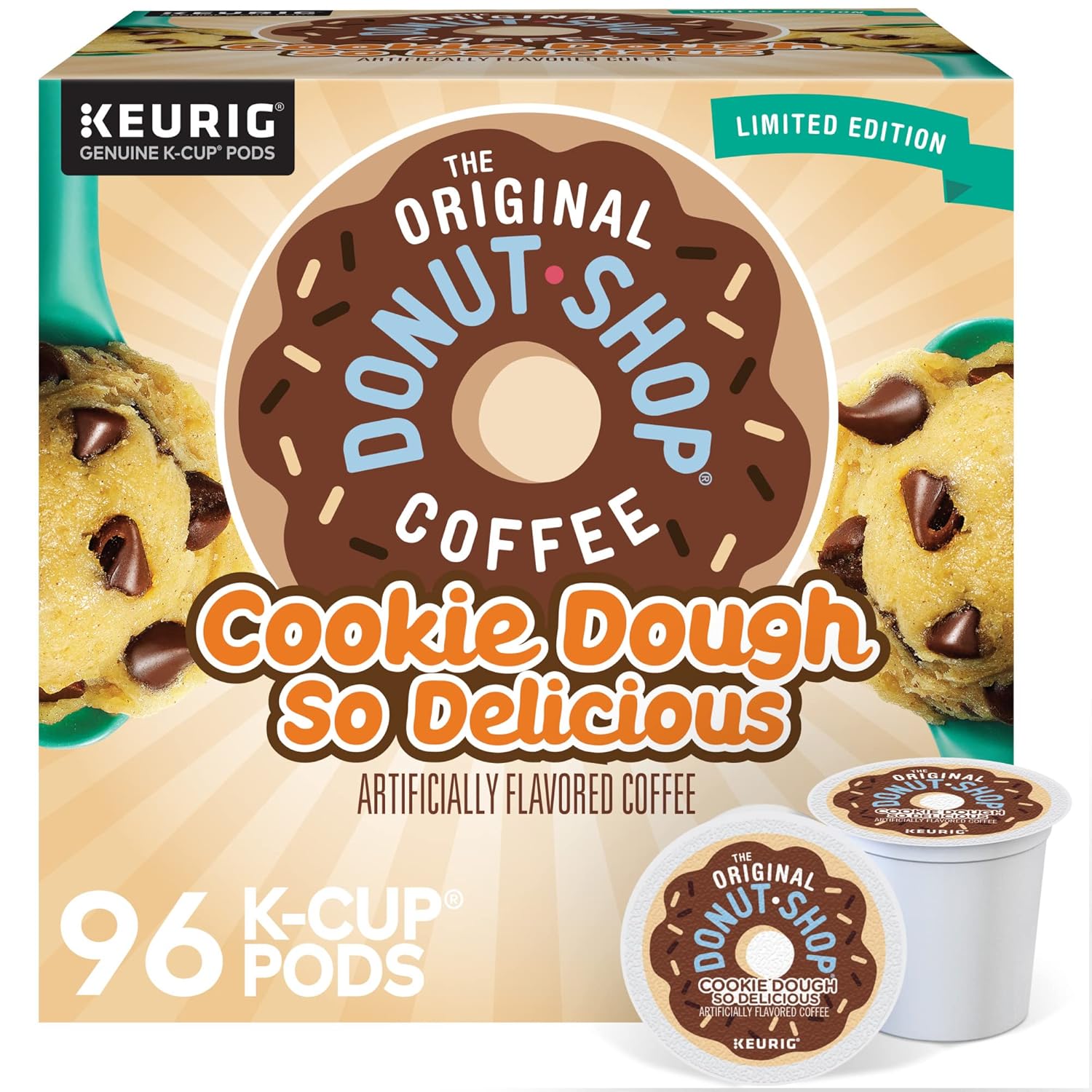 Delicious Cookie Dough Flavored Coffee Pods