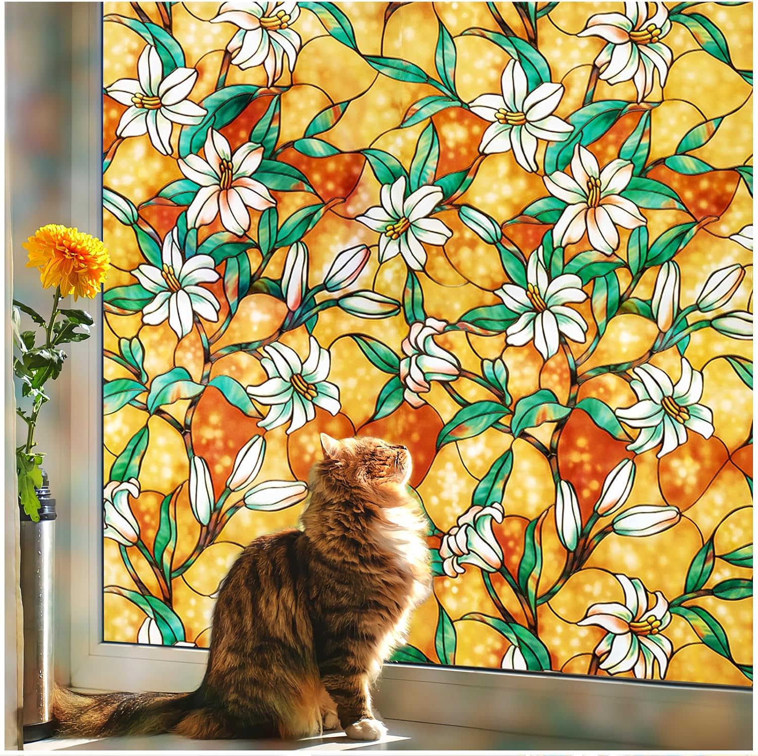 Coavas Decorative Window Privacy Film for Elegant Home Decor