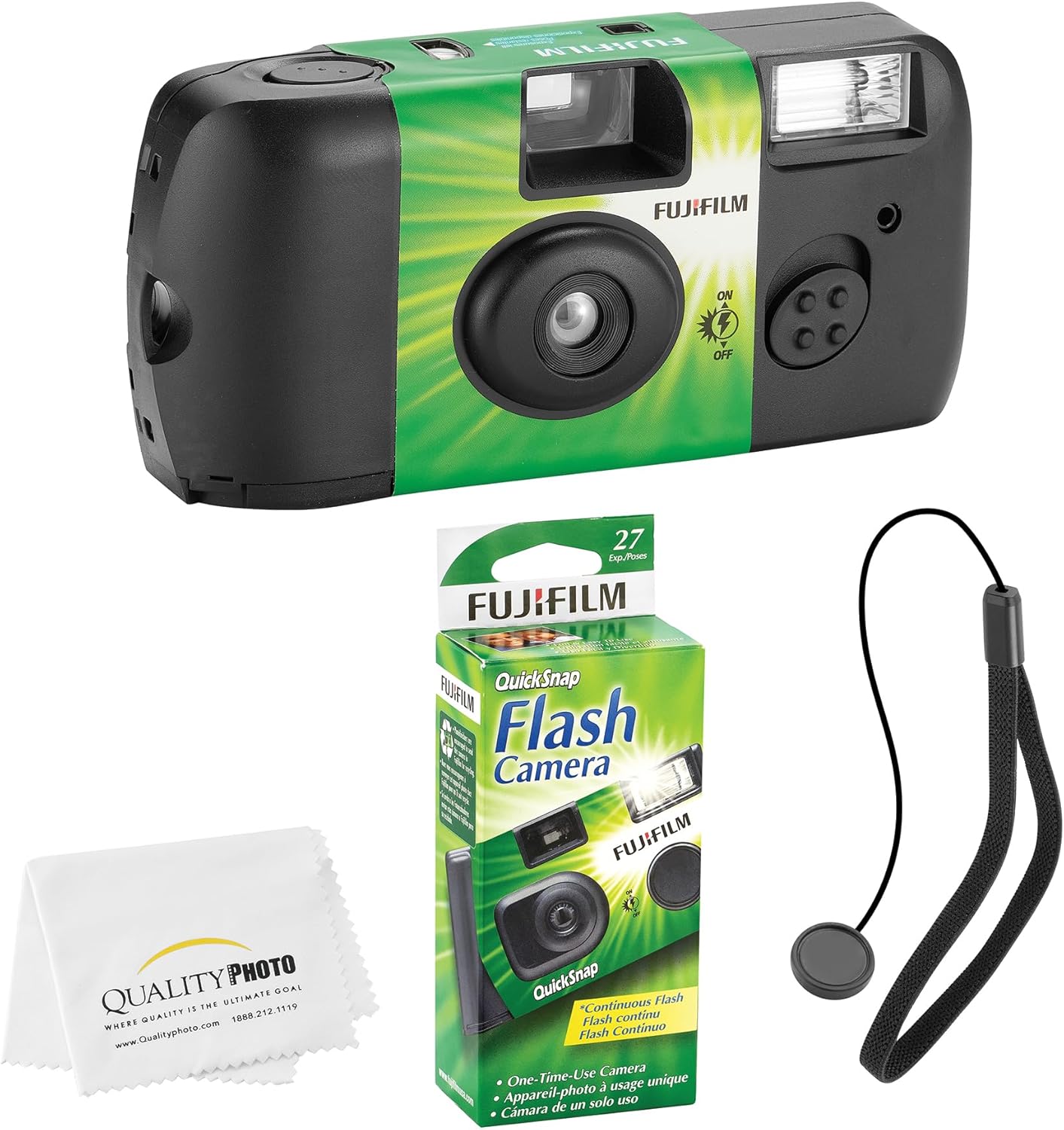 QuickSnap Flash 400: Crisp Photos + Bonus Strap