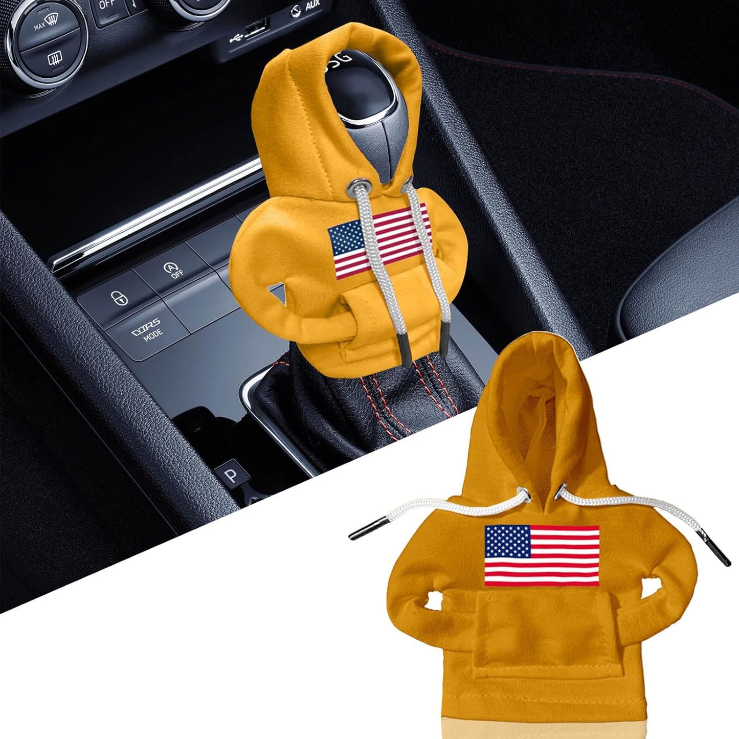 American Flag Gear Shift Cover, Fun & Stylish Addition to Car Interior