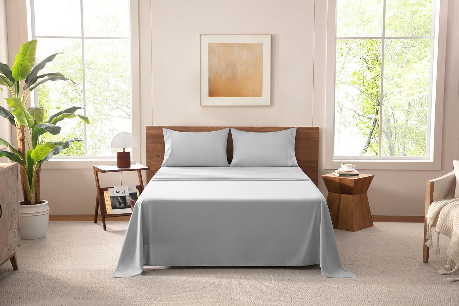 Cooling Extra Soft Full Size Bed Sheets Set - 4 Piece Luxury