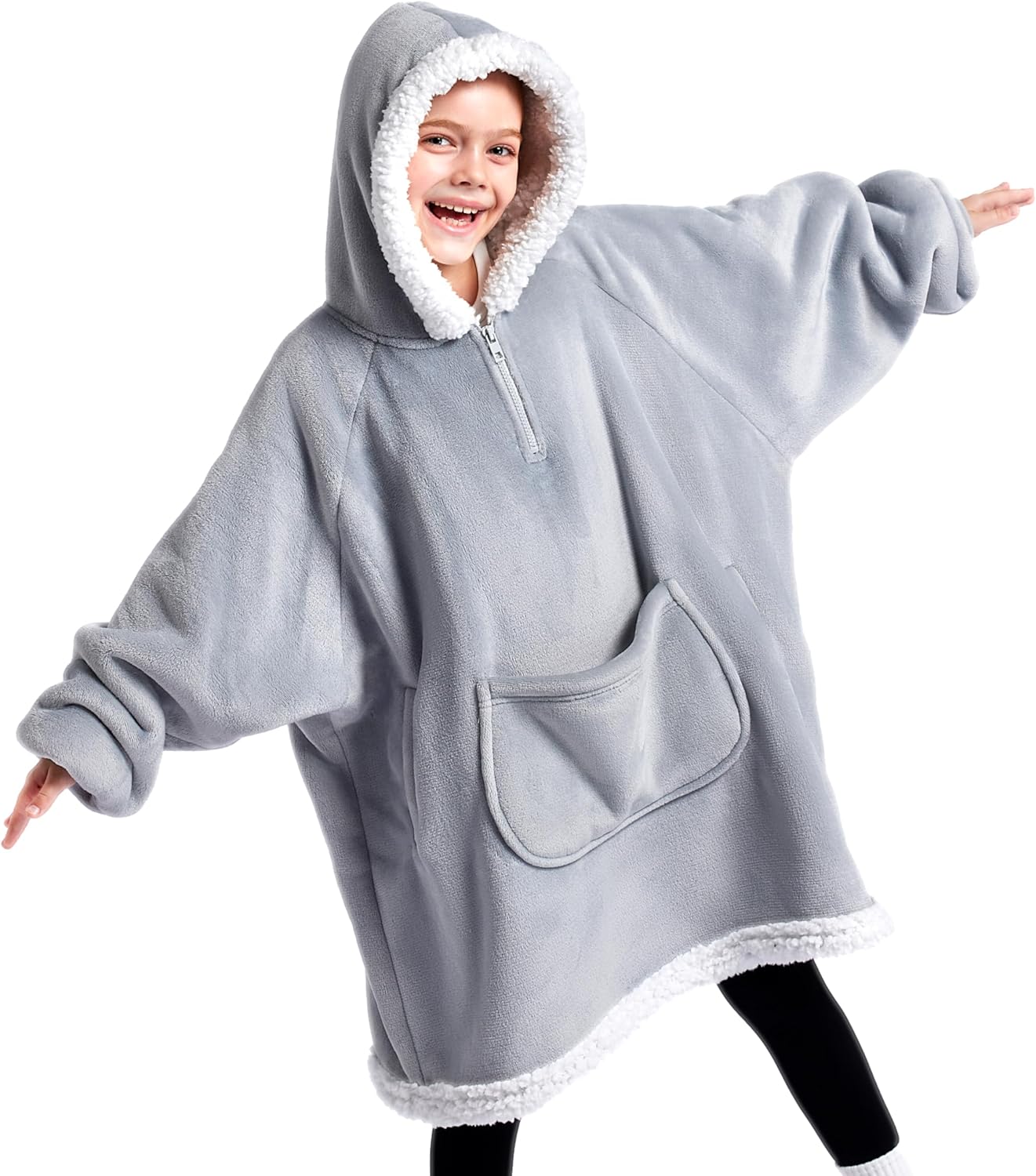 Giggling Getup Wearable Blanket Hoodie for Kids - Cozy Comfort