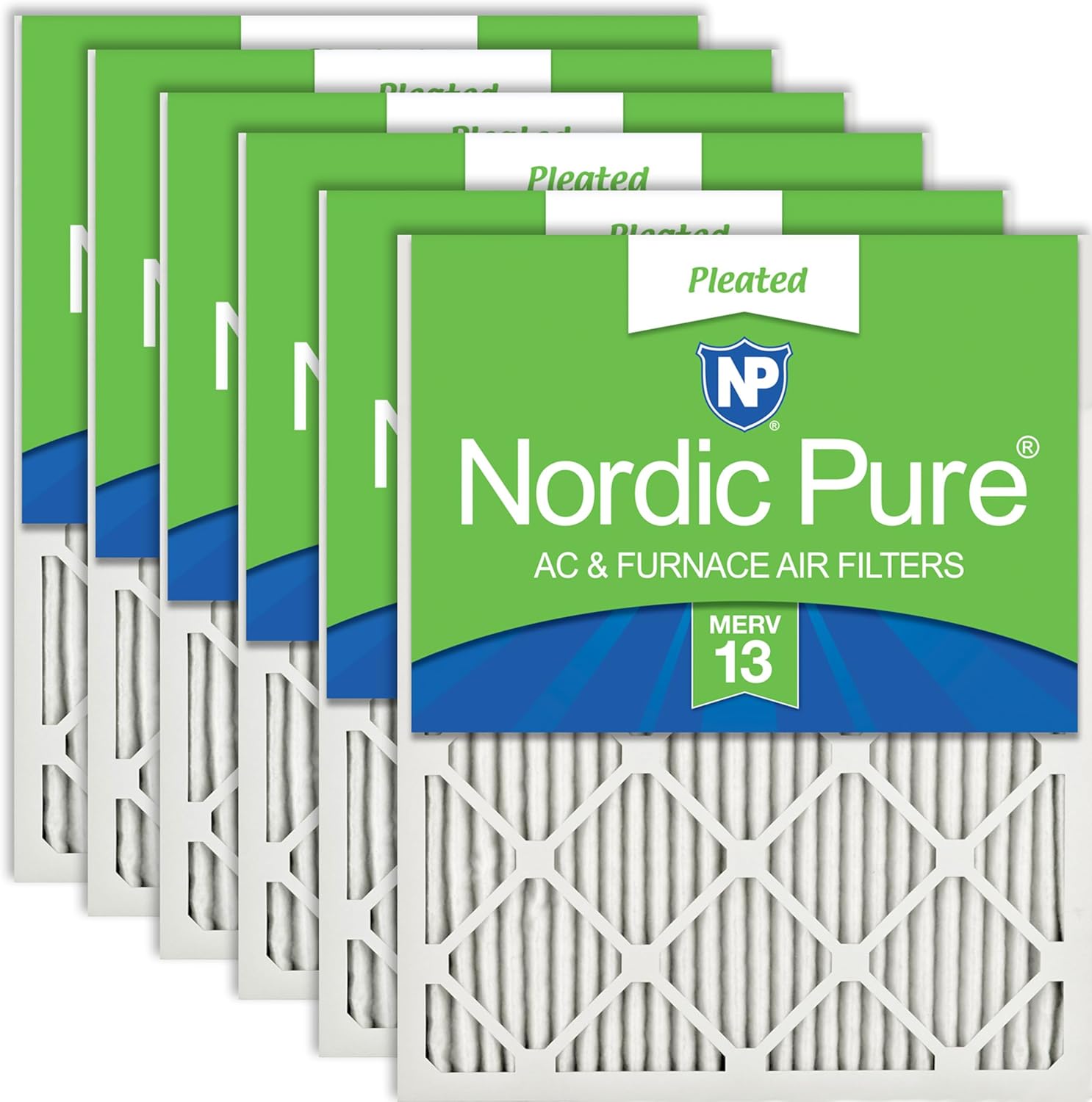 Nordic Pure 16x20x1 Pleated MERV 13 Air Filters for Clean Air