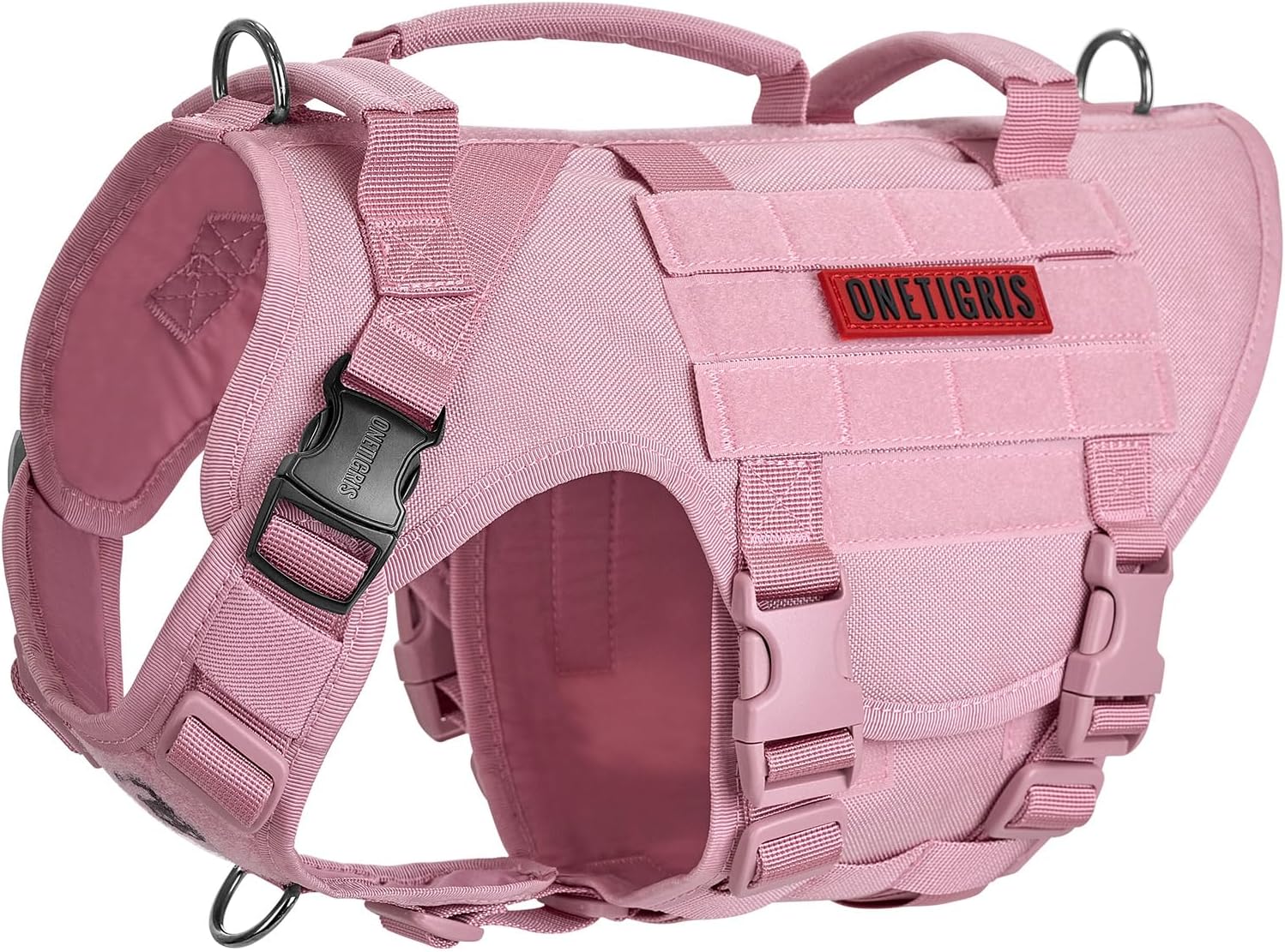 OneTigris Large Tactical Dog Harness for No Pulling Control