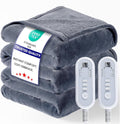 Heated Blanket Electric Queen Size 84ftx90ft with Dual Controls - Soft