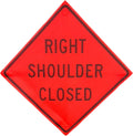 OrangeGear 48 x 48 MUTCD TTC Safety Orange Mesh Rollup Sign - Durable