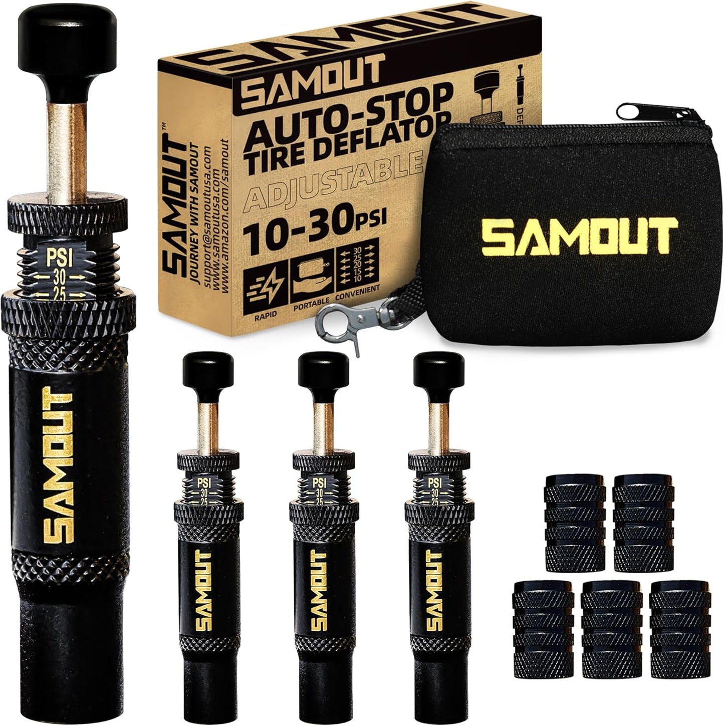 Adjustable Auto-Stop Tire Air Down Kit for Offroad Vehicles